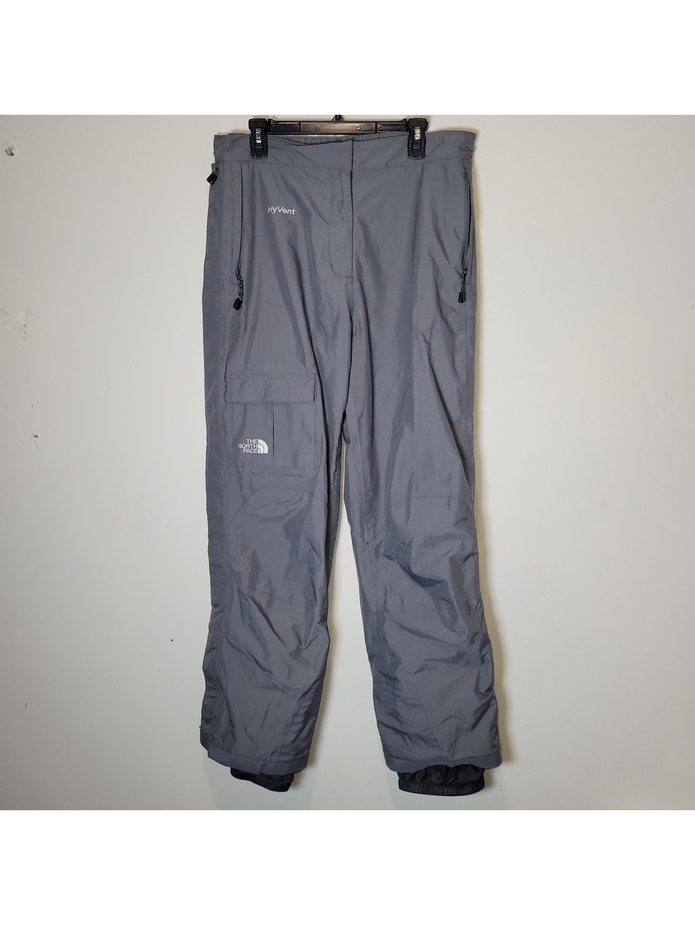 The North Face HyVent Women's Gray Snow Ski Pants Shell Winter Outdoor sz XL